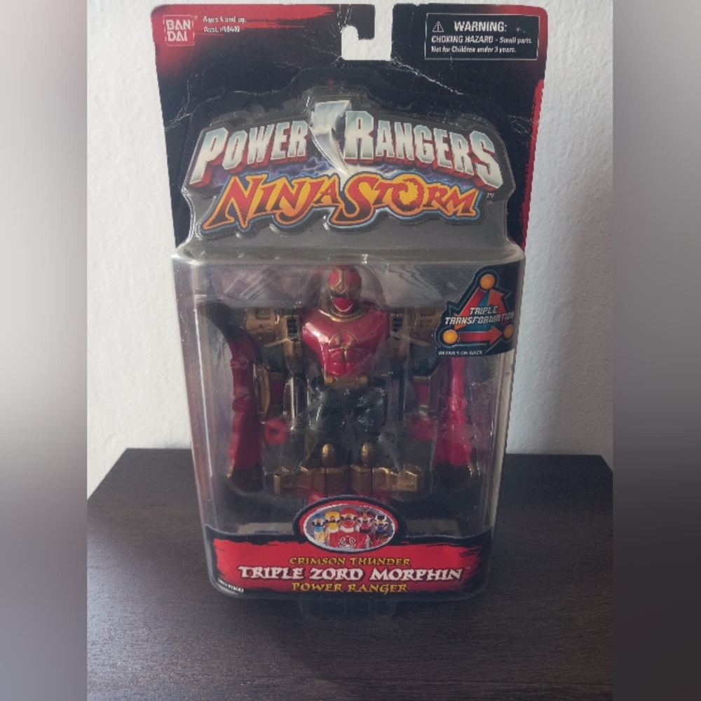 2003 Bandai Power Rangers Ninja Storm Crimson Thunder Triple Zord Morphin NIB
